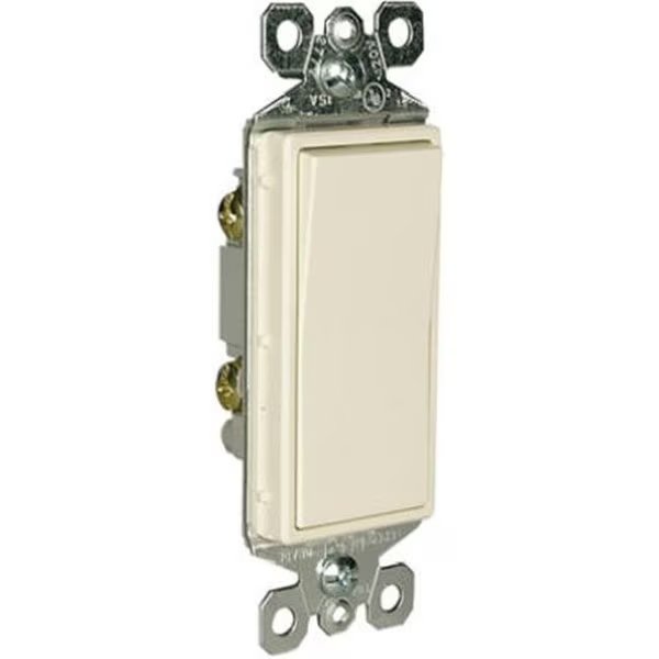 TM870LACC10 Single Pole Switch; 15A; Light Almond, Yhior, Mfr#: YH570246